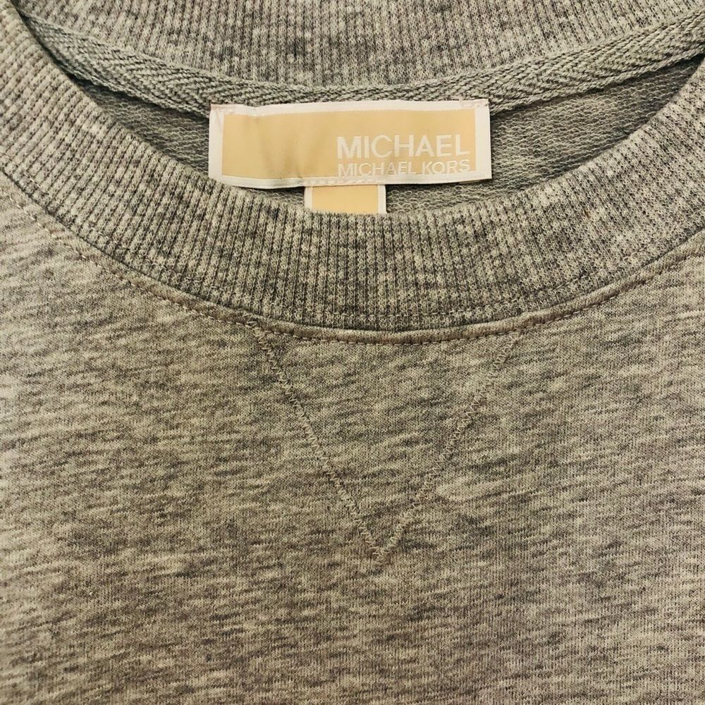 NWT: Michael Kors Ruffle Bottom Sweatshirt - Picture 5 of 9